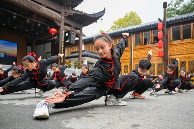 傳統(tǒng)武術(shù)操，別樣大課間