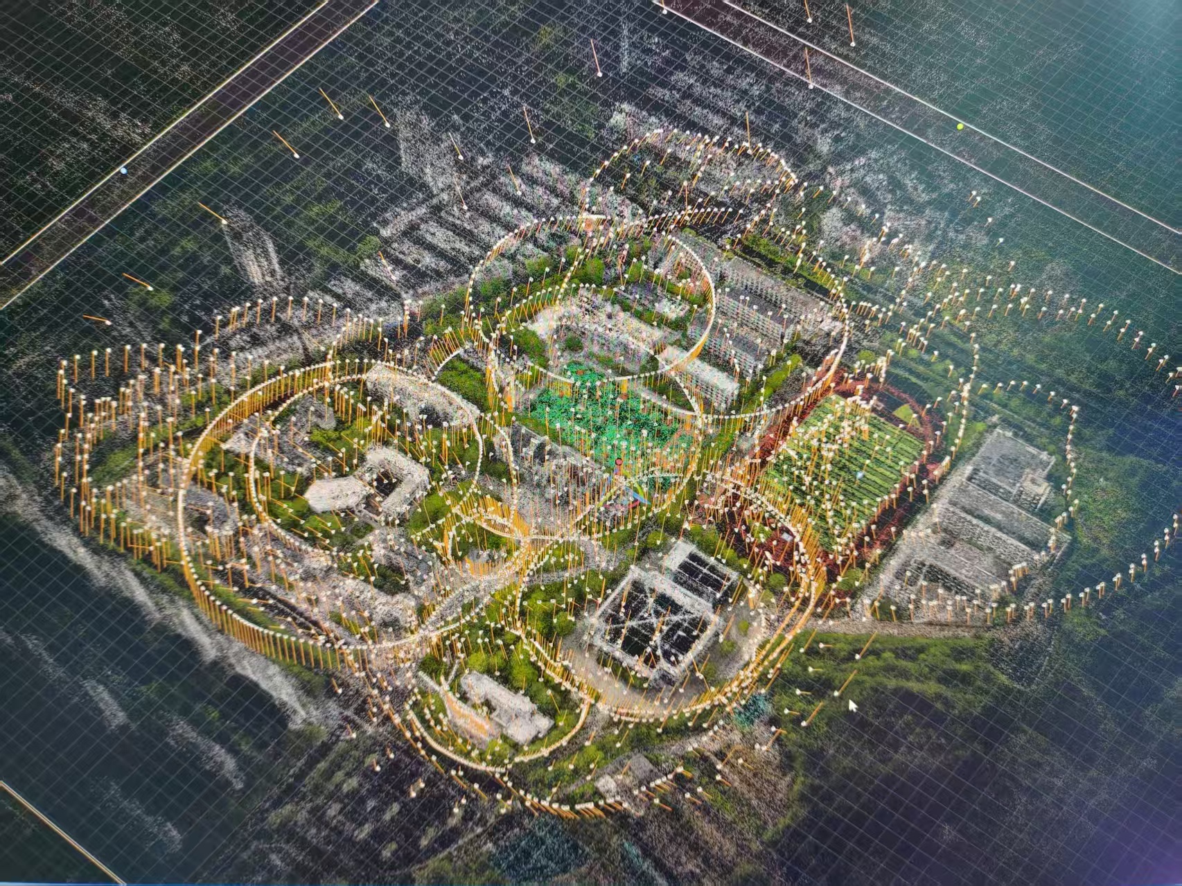 寧海中學(xué)無人機掃描軌跡 學(xué)校供圖.jpg